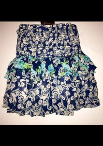 Aeropostale Ruffle Tiered Floral mini skirt 
